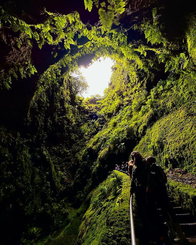 Algar do Carvão lavatunnel terceira azoren