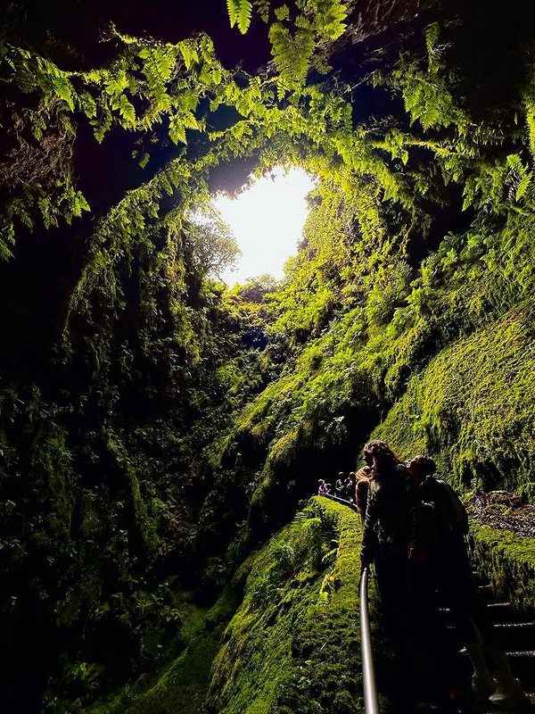 Algar do Carvão lavatunnel terceira azoren