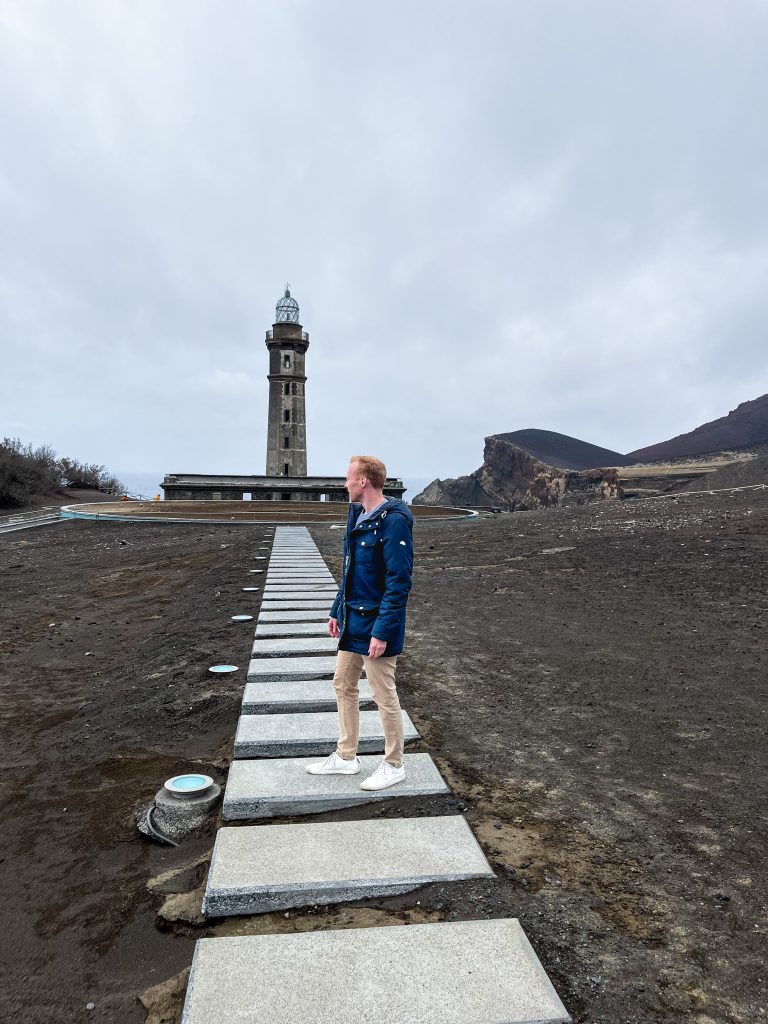 de vulkaan Capelinhos op Faial
