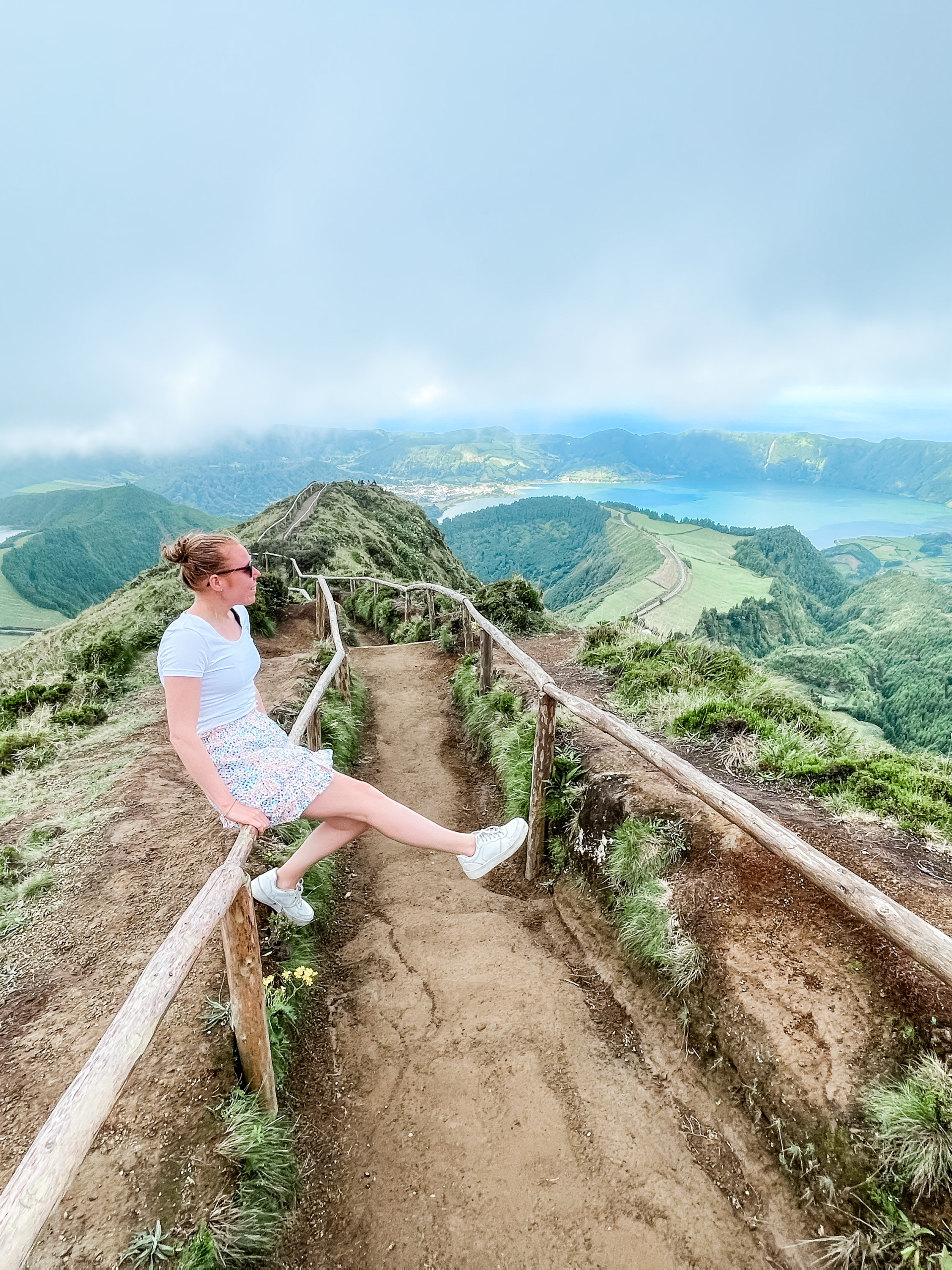 Eline bij Sete Cidades op São Miguel